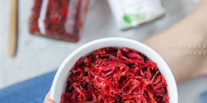 White Bowl with red Food