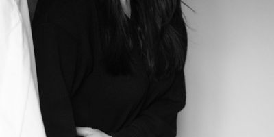 Black and White Image Portraying Bloating